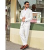 image:imageCOOFANDY Mens Suits 2 Piece Classic Fit Casual Suits Sets 2 Button Blazer Jacket And Dress Pants For Wedding Business PromWhite