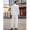 image:imageCOOFANDY Mens Suits 2 Piece Classic Fit Casual Suits Sets 2 Button Blazer Jacket And Dress Pants For Wedding Business PromWhite