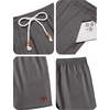 image:imageCOOFANDY Mens Summer Beach Shorts Casual Elastic Waist Drawstring Short Vacation Shorts with PocketsDark Grey