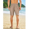 image:imageCOOFANDY Mens Summer Beach Shorts Casual Elastic Waist Drawstring Short Vacation Shorts with PocketsKhaki