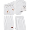 image:imageCOOFANDY Mens Summer Beach Shorts Casual Elastic Waist Drawstring Short Vacation Shorts with PocketsWhite
