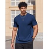 image:imageCOOFANDY Mens T Shirts Short Sleeve Heavyweight Tshirt Casual Crew Neck Tee Shirts for MenNavy Blue