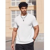 image:imageCOOFANDY Mens T Shirts Short Sleeve Heavyweight Tshirt Casual Crew Neck Tee Shirts for MenWhite