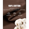 image:imageCOOFANDY Mens T Shirts V Neck Short Sleeve Plain Casual Cotton Basic Pullover TeesBrown