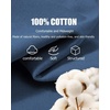 image:imageCOOFANDY Mens T Shirts V Neck Short Sleeve Plain Casual Cotton Basic Pullover TeesDeep Blue