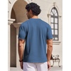 image:imageCOOFANDY Mens T Shirts V Neck Short Sleeve Plain Casual Cotton Basic Pullover TeesDeep Blue