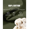 image:imageCOOFANDY Mens T Shirts V Neck Short Sleeve Plain Casual Cotton Basic Pullover TeesOlive Green