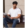 image:imageCOOFANDY Mens T Shirts V Neck Short Sleeve Plain Casual Cotton Basic Pullover TeesWhite