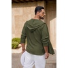 image:imageCOOFANDY Mens UPF 50 Sun Protection Hoodie Shirt Lightweight Quick Dry Fishing Hiking Beach Cover UpArmy Green