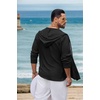 image:imageCOOFANDY Mens UPF 50 Sun Protection Hoodie Shirt Lightweight Quick Dry Fishing Hiking Beach Cover UpBlack