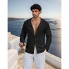 image:imageCOOFANDY Mens UPF 50 Sun Protection Hoodie Shirt Lightweight Quick Dry Fishing Hiking Beach Cover UpBlack