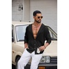 image:imageCOOFANDY Mens UPF 50 Sun Protection Hoodie Shirt Lightweight Quick Dry Fishing Hiking Beach Cover UpBlack