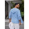 image:imageCOOFANDY Mens UPF 50 Sun Protection Hoodie Shirt Lightweight Quick Dry Fishing Hiking Beach Cover UpBlue