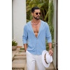 image:imageCOOFANDY Mens UPF 50 Sun Protection Hoodie Shirt Lightweight Quick Dry Fishing Hiking Beach Cover UpBlue