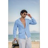 image:imageCOOFANDY Mens UPF 50 Sun Protection Hoodie Shirt Lightweight Quick Dry Fishing Hiking Beach Cover UpBlue