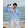 image:imageCOOFANDY Mens UPF 50 Sun Protection Hoodie Shirt Lightweight Quick Dry Fishing Hiking Beach Cover UpBlue