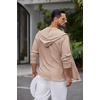image:imageCOOFANDY Mens UPF 50 Sun Protection Hoodie Shirt Lightweight Quick Dry Fishing Hiking Beach Cover UpKhaki