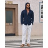 image:imageCOOFANDY Mens UPF 50 Sun Protection Hoodie Shirt Lightweight Quick Dry Fishing Hiking Beach Cover UpNavy Blue