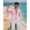 image:imageCOOFANDY Mens UPF 50 Sun Protection Hoodie Shirt Lightweight Quick Dry Fishing Hiking Beach Cover UpPink