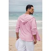 image:imageCOOFANDY Mens UPF 50 Sun Protection Hoodie Shirt Lightweight Quick Dry Fishing Hiking Beach Cover UpPink