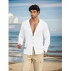 image:imageCOOFANDY Mens UPF 50 Sun Protection Hoodie Shirt Lightweight Quick Dry Fishing Hiking Beach Cover UpWhite