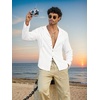 image:imageCOOFANDY Mens UPF 50 Sun Protection Hoodie Shirt Lightweight Quick Dry Fishing Hiking Beach Cover UpWhite