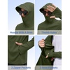 image:imageCOOFANDY Mens UPF 50 Sun Protection Hoodie Zip Up Lightweight UV Jacket Long Sleeve Sun Shirt Running Fishing Hiking OutdoorArmy Green
