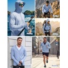 image:imageCOOFANDY Mens UPF 50 Sun Protection Hoodie Zip Up Lightweight UV Jacket Long Sleeve Sun Shirt Running Fishing Hiking OutdoorLight Blue