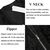 image:imageCOOFANDY Mens Western Cowboy Vest Casual Fringe Hippie Costume V Neck Zipper Suede Leather WaistcoatBlack