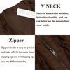 image:imageCOOFANDY Mens Western Cowboy Vest Casual Fringe Hippie Costume V Neck Zipper Suede Leather WaistcoatCoffee