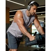 image:imageCOOFANDY Mens Workout Tank Tops Cut Off Bodybuilding Fitness Muscle Shirts Wide Armholes Summer Sleeveless ShirtGrey