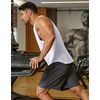 image:imageCOOFANDY Mens Workout Tank Tops Cut Off Bodybuilding Fitness Muscle Shirts Wide Armholes Summer Sleeveless ShirtWhite