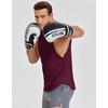 image:imageCOOFANDY Mens Workout Tank Tops Cut Off Bodybuilding Fitness Muscle Shirts Wide Armholes Summer Sleeveless ShirtWine Red