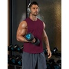 image:imageCOOFANDY Mens Workout Tank Tops Cut Off Bodybuilding Fitness Muscle Shirts Wide Armholes Summer Sleeveless ShirtWine Red