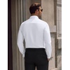 image:imageCOOFANDY Mens Wrinkle Free Dress Shirt Stretch Long Sleeve Button Down Shirts Formal Business ShirtAwhite