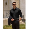 image:imageCOOFANDY Mens Wrinkle Free Dress Shirt Stretch Long Sleeve Button Down Shirts Formal Business ShirtBlack