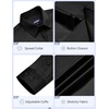 image:imageCOOFANDY Mens Wrinkle Free Dress Shirt Stretch Long Sleeve Button Down Shirts Formal Business ShirtBlack