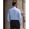 image:imageCOOFANDY Mens Wrinkle Free Dress Shirt Stretch Long Sleeve Button Down Shirts Formal Business ShirtBlight Blue