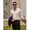 image:imageCOOFANDY Mens Wrinkle Free Dress Shirt Stretch Long Sleeve Button Down Shirts Formal Business ShirtChampagne Color