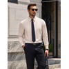 image:imageCOOFANDY Mens Wrinkle Free Dress Shirt Stretch Long Sleeve Button Down Shirts Formal Business ShirtChampagne Color