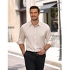 image:imageCOOFANDY Mens Wrinkle Free Dress Shirt Stretch Long Sleeve Button Down Shirts Formal Business ShirtChampagne Color