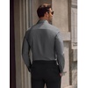 image:imageCOOFANDY Mens Wrinkle Free Dress Shirt Stretch Long Sleeve Button Down Shirts Formal Business ShirtDark Grey