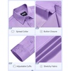 image:imageCOOFANDY Mens Wrinkle Free Dress Shirt Stretch Long Sleeve Button Down Shirts Formal Business ShirtLilac