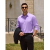 image:imageCOOFANDY Mens Wrinkle Free Dress Shirt Stretch Long Sleeve Button Down Shirts Formal Business ShirtLilac
