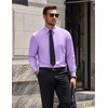 image:imageCOOFANDY Mens Wrinkle Free Dress Shirt Stretch Long Sleeve Button Down Shirts Formal Business ShirtLilac