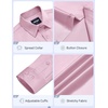 image:imageCOOFANDY Mens Wrinkle Free Dress Shirt Stretch Long Sleeve Button Down Shirts Formal Business ShirtPink