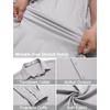 image:imageCOOFANDY Mens Wrinkle Free Dress Shirts Long Sleeve Untucked Shirts Casual Button Down ShirtsLight Grey