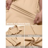 image:imageCOOFANDY Mens Wrinkle Free Dress Shirts Long Sleeve Untucked Shirts Casual Button Down ShirtsLight Khaki