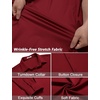 image:imageCOOFANDY Mens Wrinkle Free Dress Shirts Long Sleeve Untucked Shirts Casual Button Down ShirtsWine Red