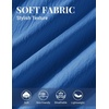 image:imageCOOFANDY Shirts for Mens Button Down Short Sleeve Shirts Casual Summer Beach Textured Shirts with PocketBlue